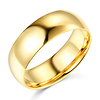 7mm Classic Light Dome Men's Wedding Band - 14K Yellow Gold