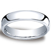 5.5mm Euro Comfort-Fit Flat Classic Wedding Band - 14K, 18K White Gold