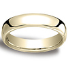 5.5mm Euro Comfort-Fit Flat Classic Wedding Band - 14K, 18K Yellow Gold