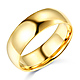 7mm Classic Light Comfort-Fit Dome Men's Wedding Band - 14K Yellow Gold thumb 0