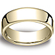 7.5mm Euro Comfort-Fit Flat Classic Men's Wedding Band - 14K, 18K Yellow Gold thumb 0