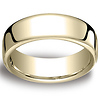 7.5mm Euro Comfort-Fit Flat Classic Men's Wedding Band - 14K, 18K Yellow Gold