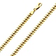 4mm 18K Yellow Gold Men's Miami Cuban Link Chain Necklace 20-30in thumb 0
