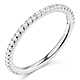 2mm Round-Cut Cubic Zirconia CZ Wedding Band in 14K White Gold thumb 0