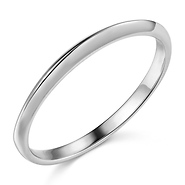 1.5mm Knife-Edge Wedding Band in 14K White Gold