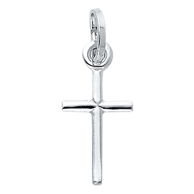 Petite Slender Cross in 14K White Gold