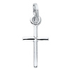 Petite Slender Cross in 14K White Gold