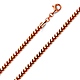 3.7mm 14K Rose Gold Franco Chain Necklace 20-30in thumb 0