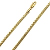 4mm 14K Yellow Gold Men's Diamond-Cut Box Chain Necklace 20-30in