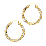 Gold Hoop Earrings 14k-18k & Large Silver Hoops | GoldenMine