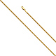 2mm 14K Yellow Gold Miami Cuban Link Chain Necklace 16-24in thumb 0