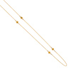 14K Yellow Gold 4mm Round Disco Ball by the Yard Necklace - 36'