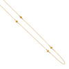 14k Yellow Gold 4mm Round Disco Ball by the Yard Necklace - 36'