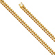 9.5mm 14K Yellow Gold Hollow Miami Cuban Chain Necklace 22-26in thumb 0