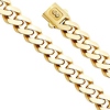 Men's 15.5mm MONACO CHAIN 14K Yellow Gold Men's  Cuban Curb Necklace 24-28in