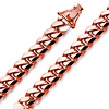 Men's 12mm 14K Rose Gold Miami Cuban Link Chain Necklace