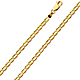 3.5mm 14K Yellow Gold Solid Concave Diamond-Cut Mariner Chain Bracelet - Light 7.5in thumb 0
