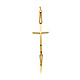 Sideways Cross Link Friendship Bracelet in 14K Yellow Gold Solid thumb 0