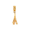 Mini Eiffel Tower Charm Pendant in 14K Yellow Gold