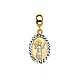 Mini Faceted Divino Nio Jess Pedant in 14K Two-Tone Gold thumb 0