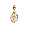 Mini Faceted Divino Nio Jess Pedant in 14K Two-Tone Gold