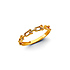 Hardware U-Link Ring in 14K Yellow Gold Solid - Stackable