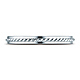 2mm 14K White Gold Cord Ring Wedding Band thumb 0
