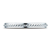 2mm 14K White Gold Braided Cord Ring Wedding Band