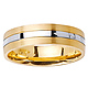 6mm 14k Two-Tone Wedding Band thumb 0