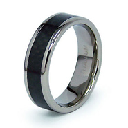 7mm Titanium Carbon Fiber Inlay Band