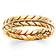 6mm Handmade Wheat Braid Wedding Band - 14K Yellow Gold thumb 0