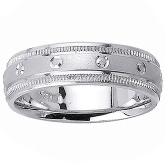 6.5mm 14k White Gold Band