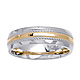 6mm Designer Rope 14K Two-Tone Gold Wedding Band thumb 0