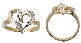 Diamond Heart Ring