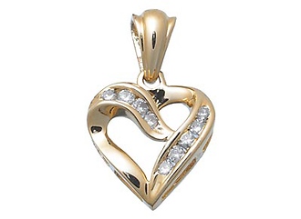 Diamond Heart Charm