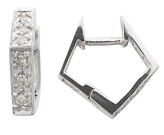 Diamond Square Earrings