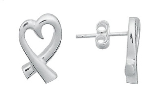 Silver Heart Earrings
