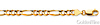 5mm 18K Yellow Gold Figaro Chain Link Bracelet 7in thumb 1