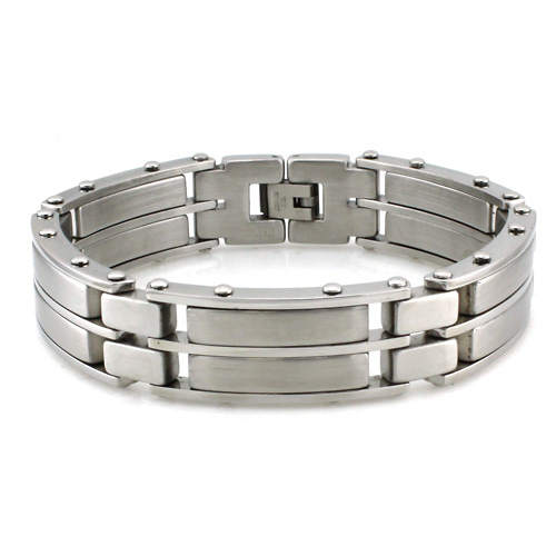 Contemporary Gladiator Stainless Steel Bracelet Slide 0