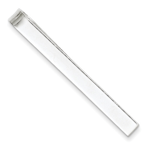 Classic Sterling Silver Tie Bar Slide 0