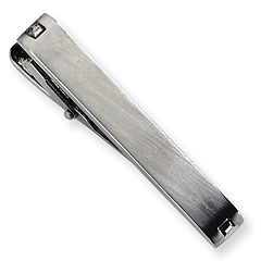 Classic Brushed Stainless Steel Tie Bar