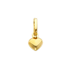 Small 14K Yellow Gold Heart Pendant