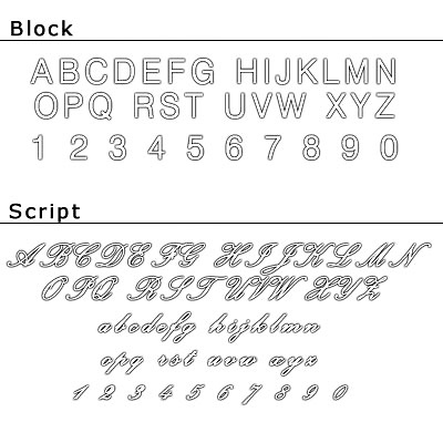Free Ring Engraving - Block Print - (up to 12 letters) Slide 0
