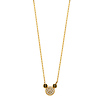 Floating CZ Mouse Charm Necklace in 14K Yellow Gold thumb 1