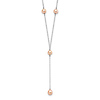Sterling Silver Cultured Pink Pearl Y-Necklace thumb 0