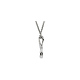 Diamond Sterling Silver Infinity Necklace - Women 18in thumb 1