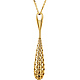 14K Yellow Gold Cut-Out Teardrop Necklace - Women thumb 1