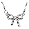 14K Gold Ribbon Bow Necklace thumb 0