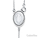 2.5mm Mirrorball Bead Our Lady of Guadalupe Rosary Necklace in 14K White Gold 20in thumb 1