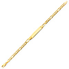 5.0mm Mens Figaro 14K Yellow Gold ID  Bracelet thumb 2